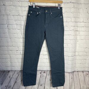 American Giant Roughneck Stretch Canvas Straight‎ Pants Mens 28x30 Indigo NWOT